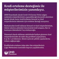QNB Finansbank'tan kredi ödemelerine corona ertelemesi!